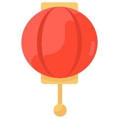 
A decorative chinese lantern light icon in vector, 
