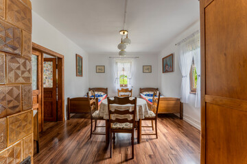 Room to let with old style furniture in Kalwaria Pacławska, Poland