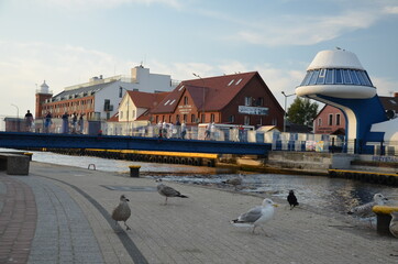 Darłowo ,Darłówko ,Darłówko latarnia ,Darłówko most , most w Darłówku , © Szymon