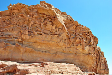 Old rock in Petra, Jordan