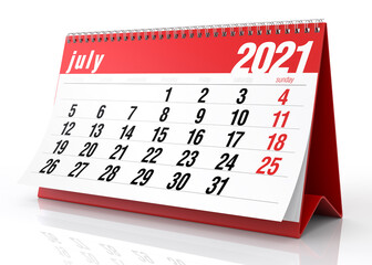 July 2021 Calendar