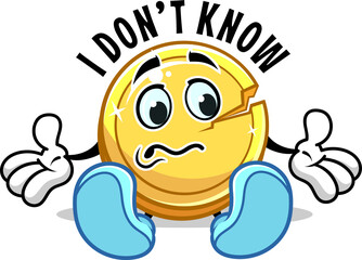 Gold vector coins character design