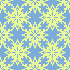 Vector decorativel seamless pattern for background and wallpaper in retro style. Vector illustration can be used for backgrounds, motifs, textile, wallpapers, fabrics, gift wrapping, templates.