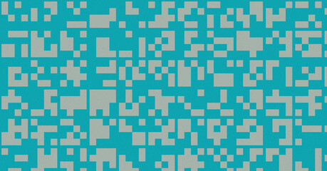 Abstract Color Halftone Dots generative art background illustration