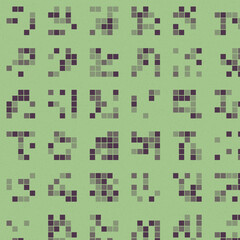 Abstract Color Halftone Dots generative art background illustration