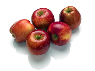 Fototapeta na wymiar bodegón de manzanas rojas