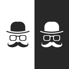 Black & White Vector man Icon Design. man poster design. vector illustration