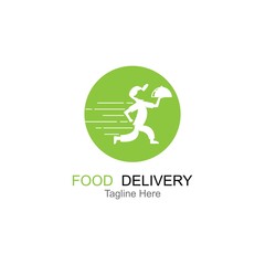 Fototapeta premium Food Delivery Logo Template Design.
