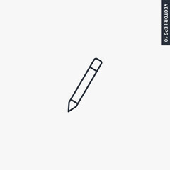Pencil, pen, linear style sign for mobile concept and web design