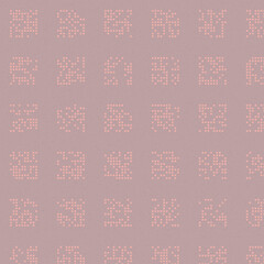 Abstract Color Halftone Dots generative art background illustration