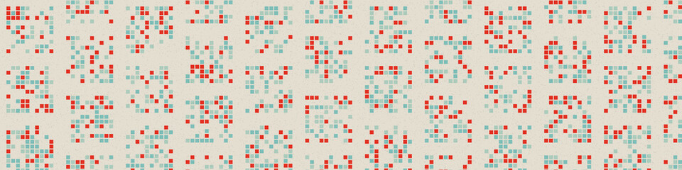 Abstract Color Halftone Dots generative art background illustration