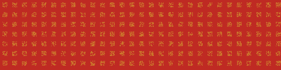 Abstract Color Halftone Dots generative art background illustration