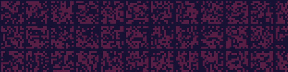 Abstract Color Halftone Dots generative art background illustration
