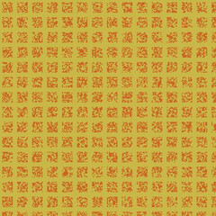 Abstract Color Halftone Dots generative art background illustration