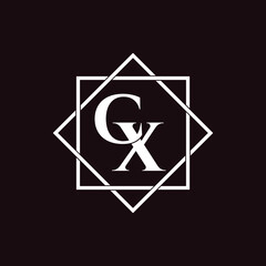 Letter CX luxury logo design vector