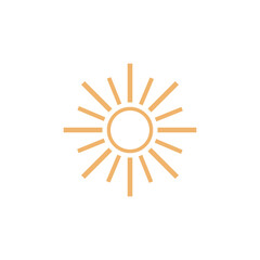 Vector Icon Logo Template Sun