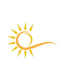 Vector Icon Logo Template Sun