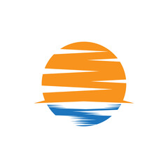 Vector Icon Logo Template Sun
