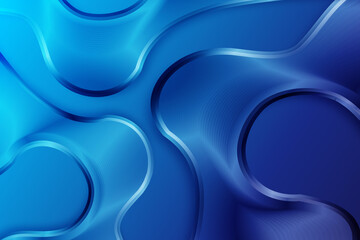 Blue gradient liquid abstract shape, gradient fluid poster background.