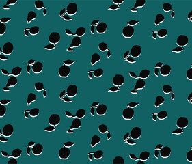 Seamless fruit pattern, pear print.