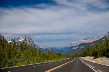 Landscapes of the Rocky Mountains in Jasper National Park