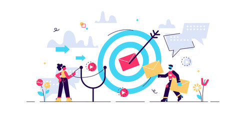 Direct marketing modern vector illustration