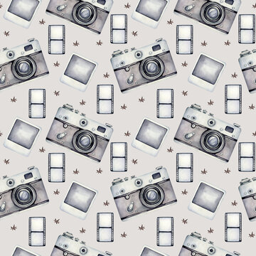 seamless pattern with camera