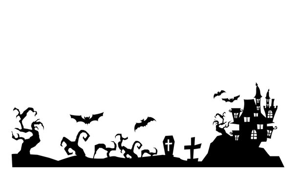 黒のハロウィンフレーム枠のベクターイラスト素材 Stock Vector Adobe Stock