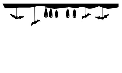 黒のハロウィンフレーム枠のベクターイラスト素材