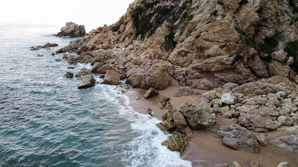 Fototapeta premium Sandy and rocky beaches