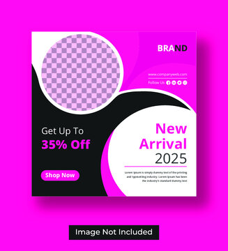New arrival fashion social media instagram post or banner design