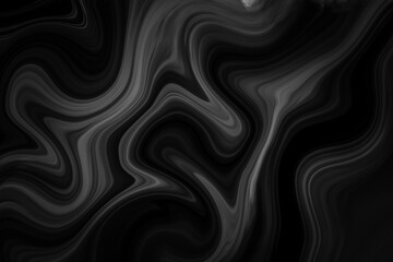 Abstract 3D wave soft black background