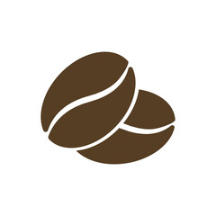 Simple vector coffee icon isolated on white background.