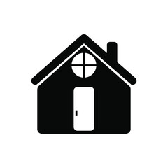 house icon on a white background, vector illustration