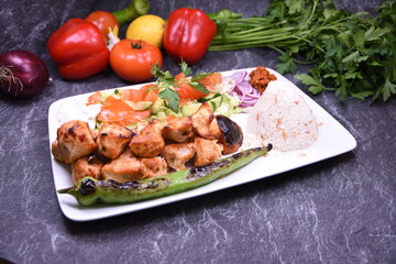 Tavuk şiş, Hähnchenspieß