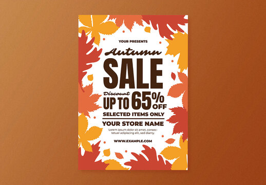 Autumn Sale Flyer Layout