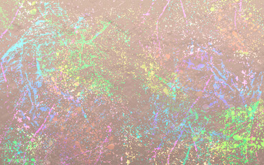 Colorful grungy abstract art background with distressed texture.