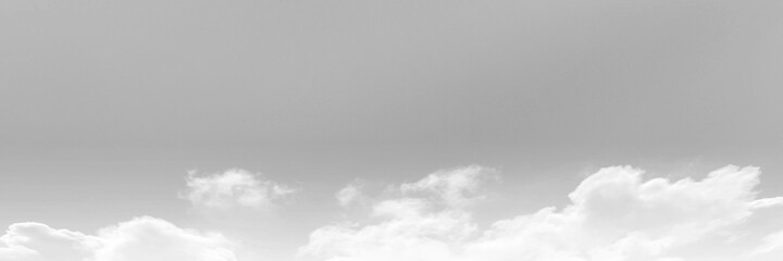Fototapeta premium Black sky with white cloud. Dark background before Rainstorm.