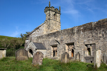 Fototapeta na wymiar Medieval Church - Wharram Percy - England