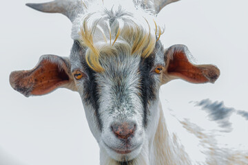 Goat portrait closeup