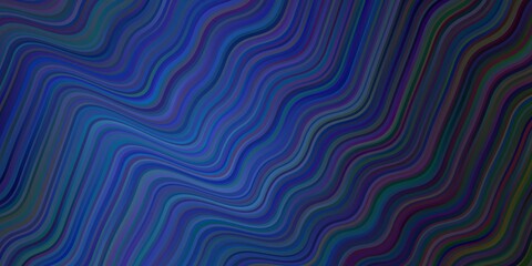 Dark BLUE vector pattern with lines.