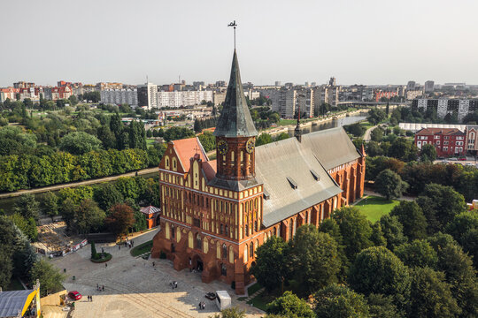 Aerial view of Konigsberg Cathedral