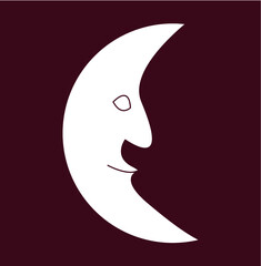 Figurative Moon silhouette