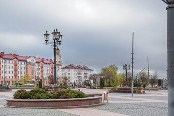 Fototapeta na wymiar The city of Grodno in Belarus