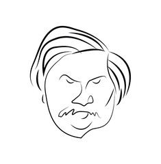 Figurative human face