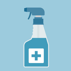 Vector disinfection spray for hygiene.Disinfectant illustration from hygiene collection.