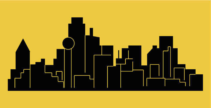 Plano, Texas ( city silhouette )