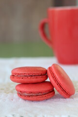macaroons and coffee