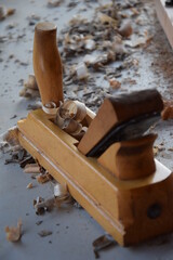 plane and wood