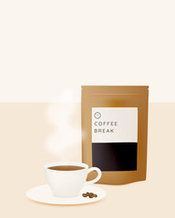 Coffee break background